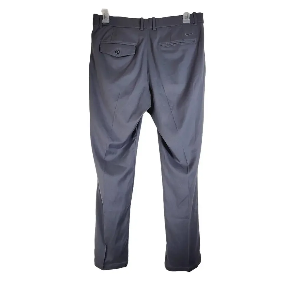 Nike Dri-Fit grey golf pants 34x30 Active Athletic Performance Resort Preppy